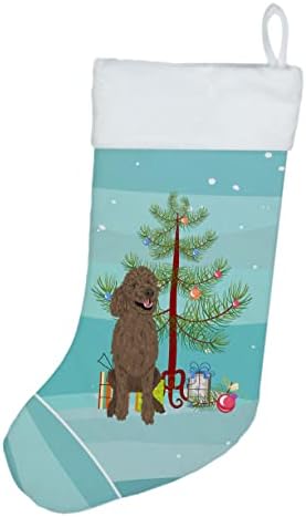 Caroline Hazineleri WDK3120CS Kaniş Standart Kahverengi Noel Noel Çorap, Şömine Asılı Çorap Noel Sezonu Parti Dekor