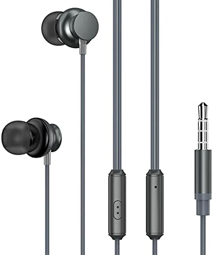 Kablolu Kulaklık Hi-Fi Ses Kulaklık Handsfree Mic Kulaklık Metal Kulakiçi ile Uyumlu LG G Pad F2 8.0 II 10. 1X10.