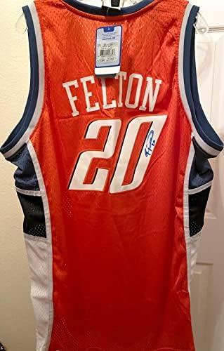 Raymond Felton imzalı otomatik Charlotte Bobcats 2005 2006 Adidas ÇAYLAK forması JSA İmzalı NBA Formaları