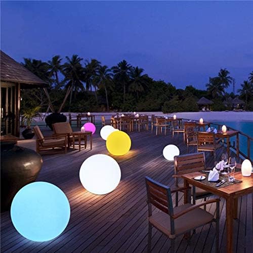 LOFTEK LED büyük kısılabilir ışık topu: Uzaktan kumandalı 20 inç RGB 16 renk değiştiren kızdırma topu, su geçirmez