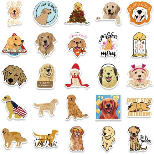 Wonmon 100 ADET Sevimli Köpek Çıkartmalar Paketi için Su Şişesi, Sevimli Köpek Koleksiyonu Çıkartmalar için Dizüstü