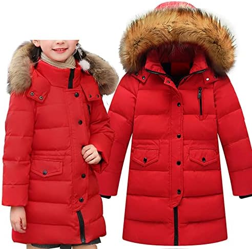 Beehong Checke Tayt kışlık palto Ceket uzun kaban Yastıklı Kızlar Kapşonlu Çocuklar Sahte Kızlar Kıyafetler ve Set