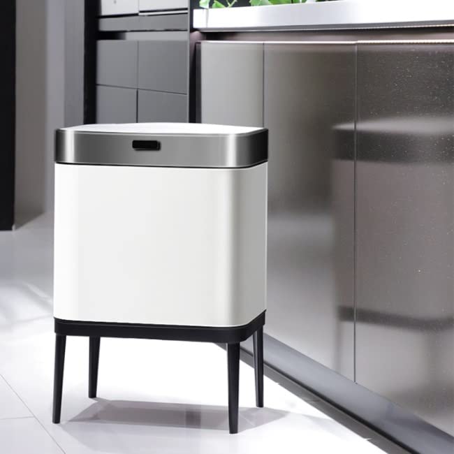 MXIAOXIA Paslanmaz Çelik çöp tenekesi Otomatik Mutfak Dolabı Depolama Ev Temizlik Araçları çöp tenekesi Sensörü Kutusu