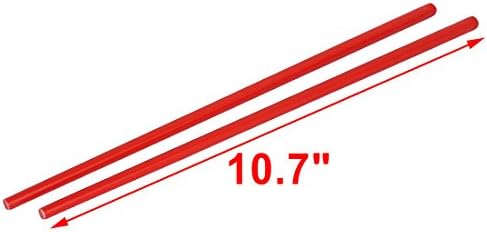Ruilogod Plastik Çin Tarzı Yemek Çubukları 10.7 İnç Uzunluk 10 Çift Kırmızı (ıd: bc6 b0c 5dd 5b4 379