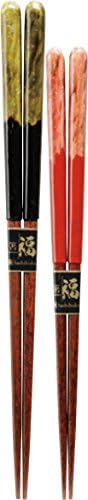 Kawaii 103495 HASHİFUKU Wakasa Painted Chopsticks, Hobi, Pembe, 8,3 inç (21 cm)