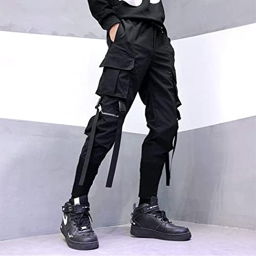 FANLUKA Erkek Moda Joggers Kargo Hip Hop Streetwear Serin Pantolon Açık Spor Rahat Atletizm Pantolon