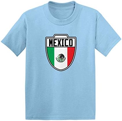 Meksika-Ülke Futbol Crest Bebek / Yürümeye Başlayan pamuklu jarse T-Shirt