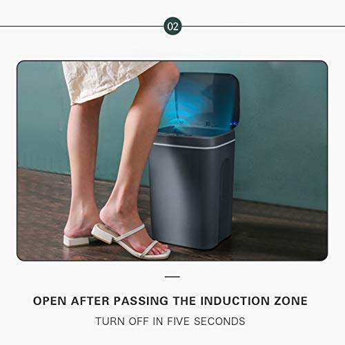 WENLII Akıllı çöp tenekesi Otomatik sensörlü çöp kovası Akıllı Sensör Elektrikli çöp kutusu Ev çöp kutusu Mutfak Banyo