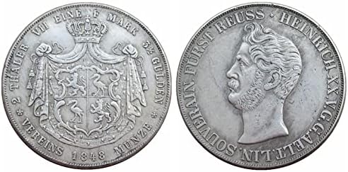 Alman Hatıra Yıl 1841-1851 4 Seçilen Yabancı Kopya Gümüş Kaplama Hatıra Paraları