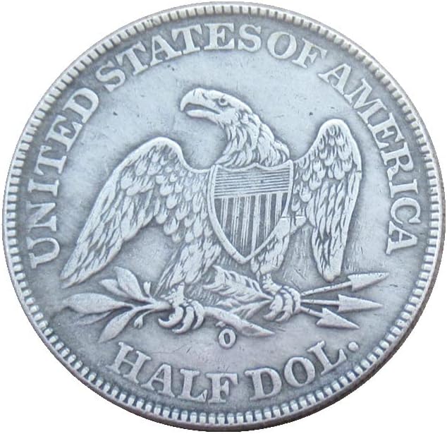 ABD Yarım Dolar Bayrağı 1848 Gümüş Kaplama Çoğaltma hatıra parası