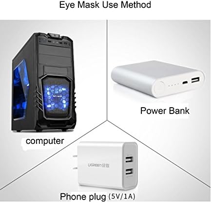 NXSTB USB Sıcaklık Kontrolü ve Zamanlama Siperliği Lavanta Lezzet Kokulu Ipek Gece Uyku Sıcak Buhar Göz Kapağı
