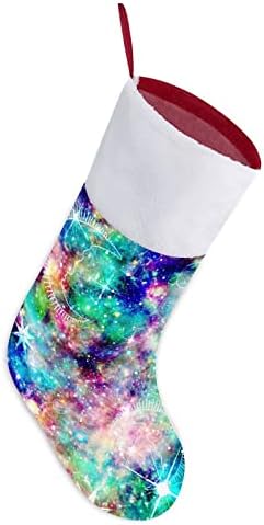 Galaxy Astroloji Baskı Noel Çorap Noel Çorap Kılıfı Ev Aile Noel Dekor