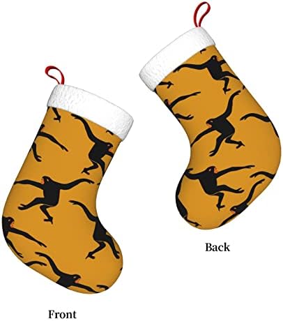 PSVOD Siyah Gibbon Maymun Noel Günü Dekorasyon Çorap Tatil Asılı Çorap