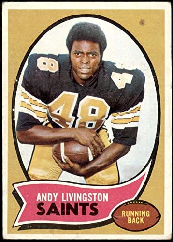 1970 Topps 46 Andy Livingston New Orleans Azizleri (Futbol Kartı) İYİ Azizler Phoenix Genç Koleji