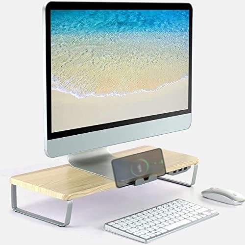 WETYG USB Akıllı Yükseltici Çok Fonksiyonlu Masaüstü Bilgisayar Monitörü raf Aparatı Dizüstü Bilgisayar Masası Standı