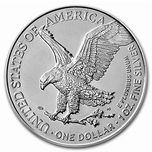 2023-Amerikan Gümüş Kartalı .Orijinallik Sertifikamızla 999 İnce Gümüş Dolar ABD Darphanesi Dolaşımsız