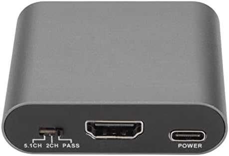 Jopwkuin Switcher, Alüminyum Alaşım Tak ve Çalıştır HD Multimedya Arayüzü Splitter 4 K x 2 K Kayıpsız Senkron Konferans