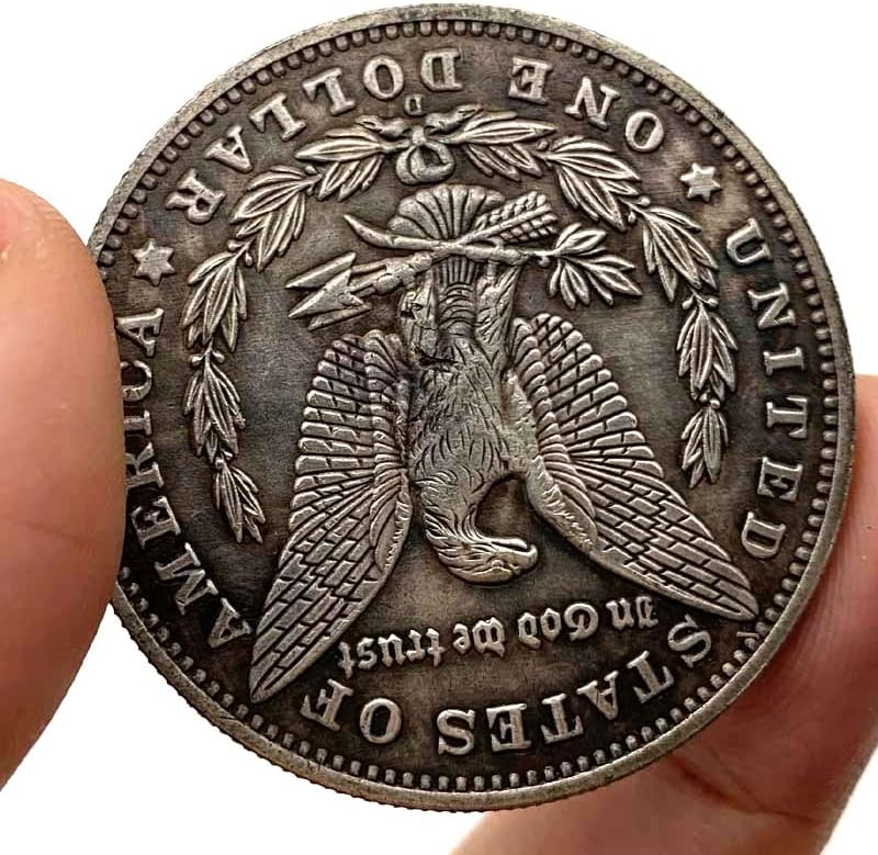 1881 Wandering Paraları Cadılar Bayramı Pirinç Eski Gümüş Madalya Oyun Zanaat Bakır Gümüş Paralar Hatıra Paraları