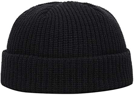 MANHONG Kış Şapka Yün Kayak Tutmak Moda Unisex Şapka Kafatası Kapaklar Sıcak Örme Hemming Şapka Rahat Moda Bere Şapka