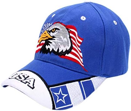 ABD beyzbol şapkası Vatansever ABD Amerikan Bayrağı Baskı Kap İşlemeli 3D Nakış Kartal beyzbol şapkası