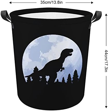 Ay ve Dino Siluet çamaşır sepeti Katlanabilir Çamaşır Sepeti çamaşır kutusu saklama çantası Kolları ile