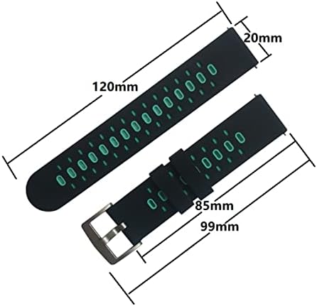 BUDAY 20mm Renkli Watchband kayışı Garmin Öncüsü 245 için 245M 645 Müzik vivoactive 3 Spor silikon Akıllı watchband