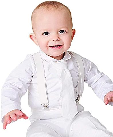 Bir Küçük Çocuk Landen Bebek Askı Vaftiz Vaftiz Kıyafeti