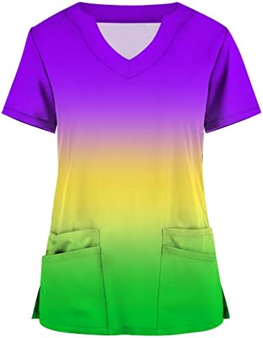 Sonbahar Yaz Çiçek Grafik Üst T Shirt Bayan Kısa Kollu 2023 Giyim V Boyun Batik Çalışma Ofisi Fırçalama Tshirt 26