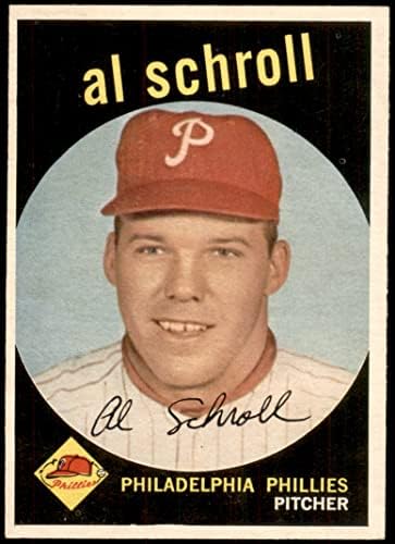 1959 Topps 546 Al Schroll Philadelphia Phillies (Beyzbol Kartı) ESKİ / MT Phillies