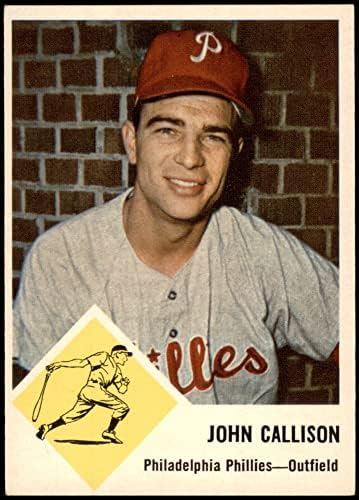 1963 Fleer 51 Johnny Callison Philadelphia Phillies (Beyzbol Kartı) ESKİ / Phillies DAĞI