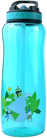 Koohot 32oz Su içme şişesi-BPA İçermez, Sip Hasır Kapak, Taşıma Döngüsü Hafif, Sızdırmaz, Serin Tasarımlı-Topraklı