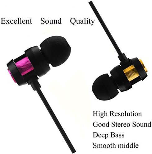 Mikrofonlu tekli kulaklıklar, 2 Paket Kulak Tomurcukları Kulaklıklar Bas mikrofonlu kulaklık ve Ses Kontrolü Gürültü