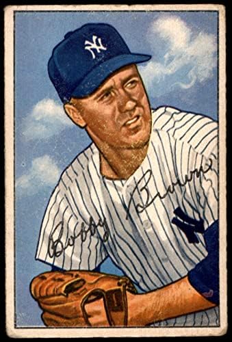 1952 Okçu 105 Bobby Brown New York Yankees (Beyzbol Kartı) ADİL Yankees
