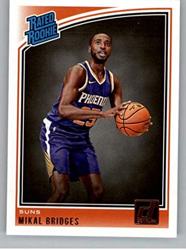 2018-19 Donruss 200 Mikal Bridges Dereceli Çaylak RC Çaylak Phoenix Suns NBA Basketbol Ticaret Kartı