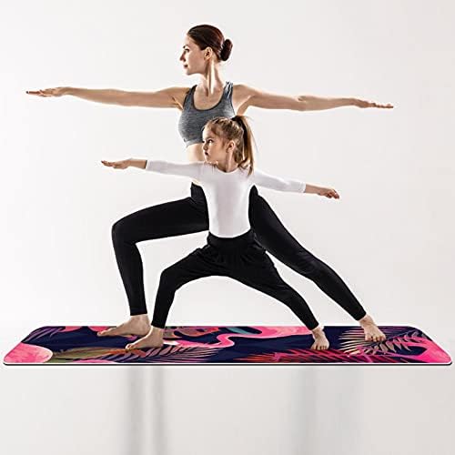 Siebzeh Flamingo Hayvan Premium Kalın Yoga Mat Çevre Dostu Kauçuk Sağlık ve Fitness Kaymaz Mat Her Türlü Egzersiz