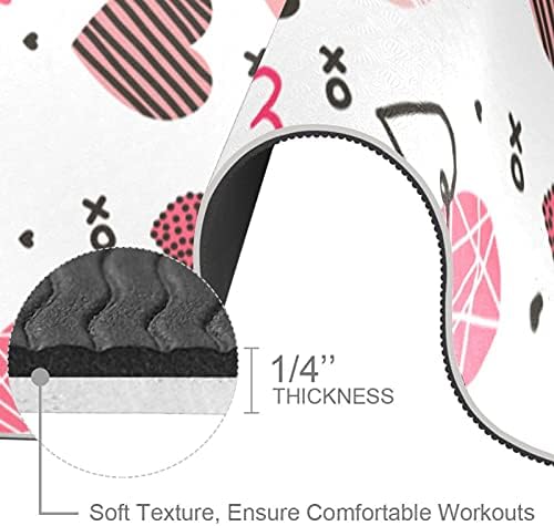 Siebzeh Sevgilisi Kalpler Aşk Premium Kalın Yoga Mat Çevre Dostu Kauçuk Sağlık ve Fitness Kaymaz Mat Her Türlü Egzersiz