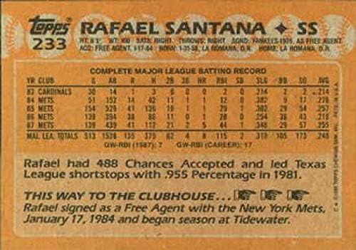 1988 Topps 233 Rafael Santana NM-MT New York Mets Beyzbol