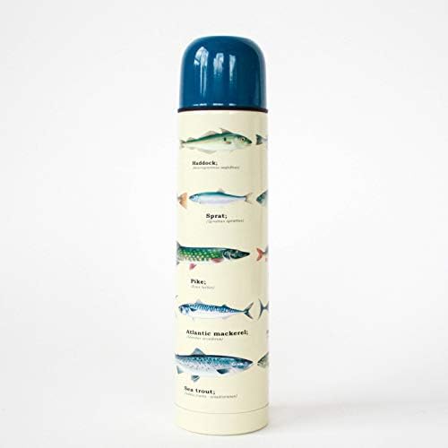 Hediye Cumhuriyeti Mavi Söğüt Desen Balık Termos Flask, Bir Boyut, Çok