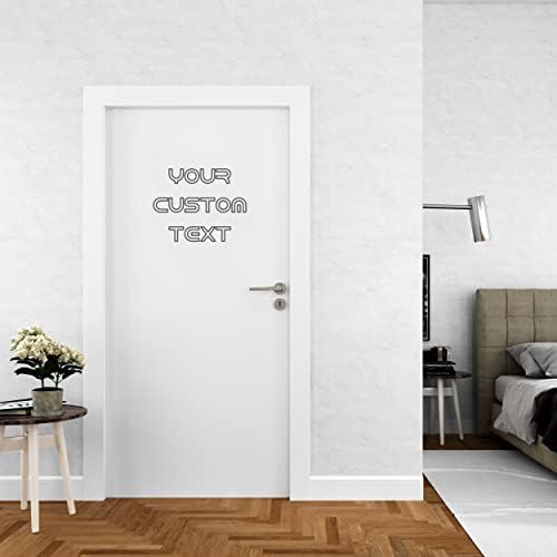 Kişiselleştirilmiş Kapı Tasarımı için Özel Metniniz - Kendi Kapı Çıkartma Etiketinizi Özelleştirin-Kapı Yüzeyi için