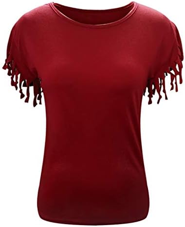 Kolsuz Hafif Yaz Tişörtü Gevşek Fit Kare Boyun Moda Rahat Kravat boya Vintage Bayan T-Shirt