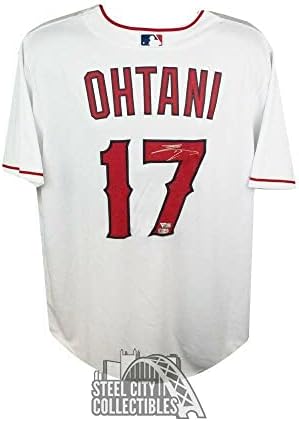 Shohei Ohtani İmza Los Angeles Melekleri Nike Çoğaltma Beyzbol Forması Fanatikleri - İmzalı MLB Formaları
