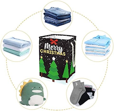 Inhomer çamaşır Sepeti Noel Ağacı Katlanabilir çamaşır sepetleri Firma çamaşır Kutusu giysi saklama Organizasyon için
