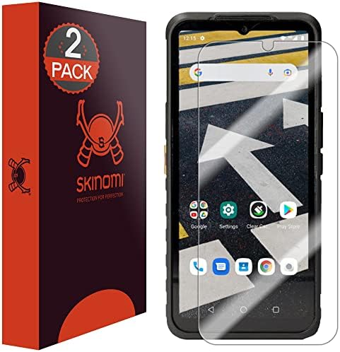 Skinomi Ekran Koruyucu ile Uyumlu Kedi S53 (2-Pack) Temizle TechSkin TPU Anti-Kabarcık HD Film