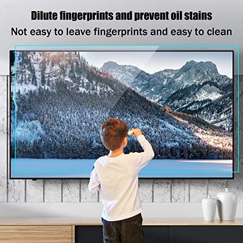 DRİLLYR 32-75 inç mat Parlama Önleyici TV ekran koruyucu/Anti mavi ışık Filmi, ışığı yumuşak Hale Getirir Göz Yorgunluğunu