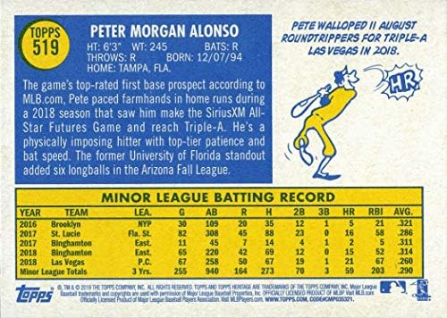 2019 Topps Miras Yüksek Sayı Beyzbol 519 Pete Alonso Çaylak Kartı