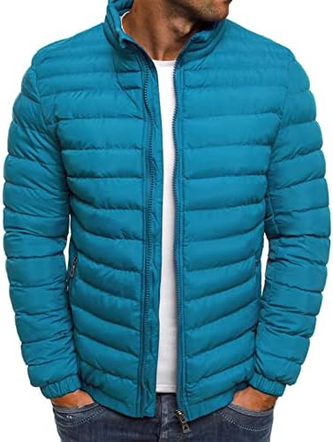Erkek Ceket, artı Boyutu Uzun Kollu Palto Erkekler Trend Aktif Kış Yüksek Boyun Zip Up Ceketler Fit Katı Color3