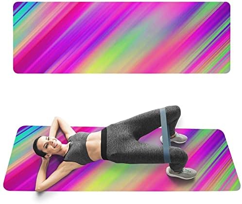 YFBHWYF Yoga Mat-Çevre Dostu Kaymaz Spor egzersiz matı, Yoga için egzersiz matı, Pilates ve Zemin Egzersizleri