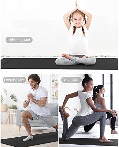 YFBHWYF Yoga Mat-Çevre Dostu Kaymaz Spor egzersiz matı, Yoga için egzersiz matı, Pilates ve Zemin Egzersizleri