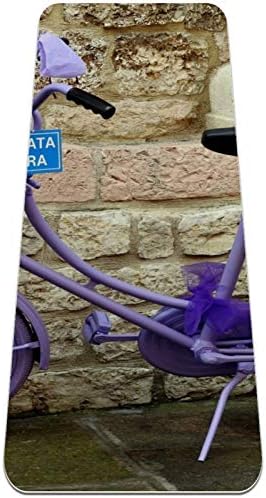 Siebzeh Bisiklet Lavanta Premium Kalın Yoga Mat Çevre Dostu Kauçuk Sağlık ve Fitness Kaymaz Mat Her Türlü Egzersiz
