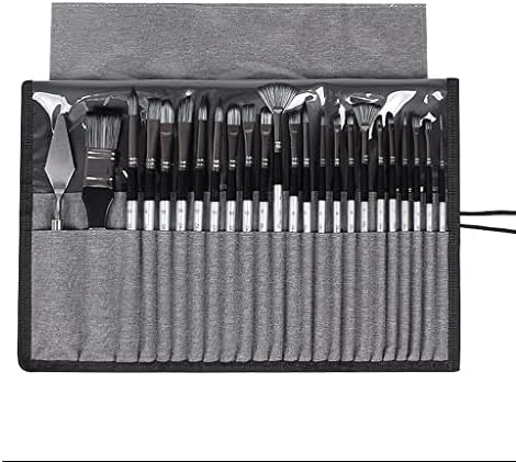 LYSLDH Fırça Naylon Sanatçı Seti saklama kutusu Suluboya Akrilik palet bıçağı Yağlıboya Sanat Malzemeleri (Renk: E,
